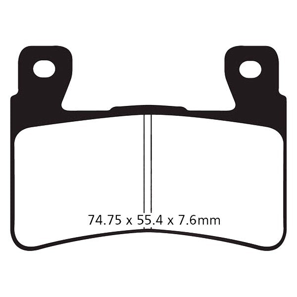 EBC Double-H Sintered Front Brake Pads for Harley Davidson Fat Boy (FA296HH) - Image 3