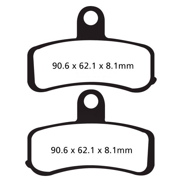 EBC Double-H Sintered Front Brake Pads for Harley Davidson Dyna Fat Bob (FA457HH) - Image 3