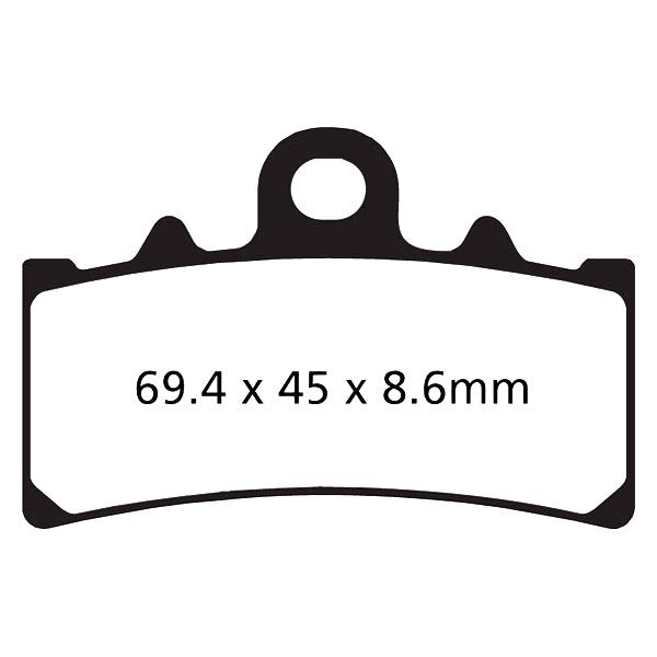 EBC Double-H Sintered Front Brake Pads for KTM RC 390 (FA606HH) - Image 3