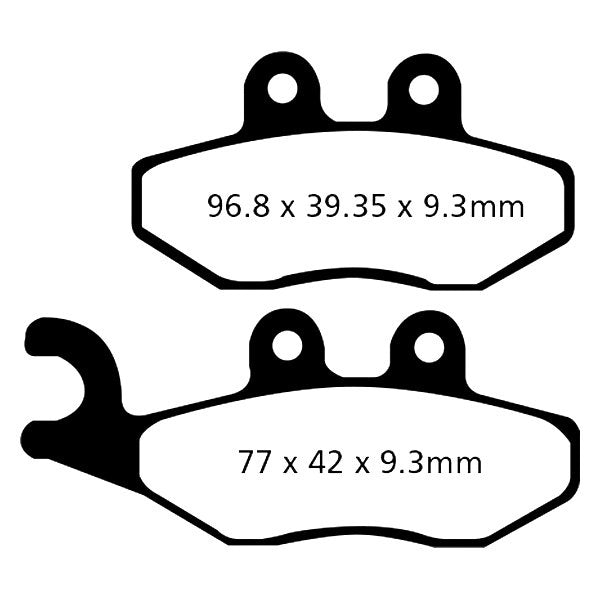 EBC Double-H Sintered Rear Brake Pads for Aprilia SRV 850 + ATC/ABS (SFA353HH) - Image 3