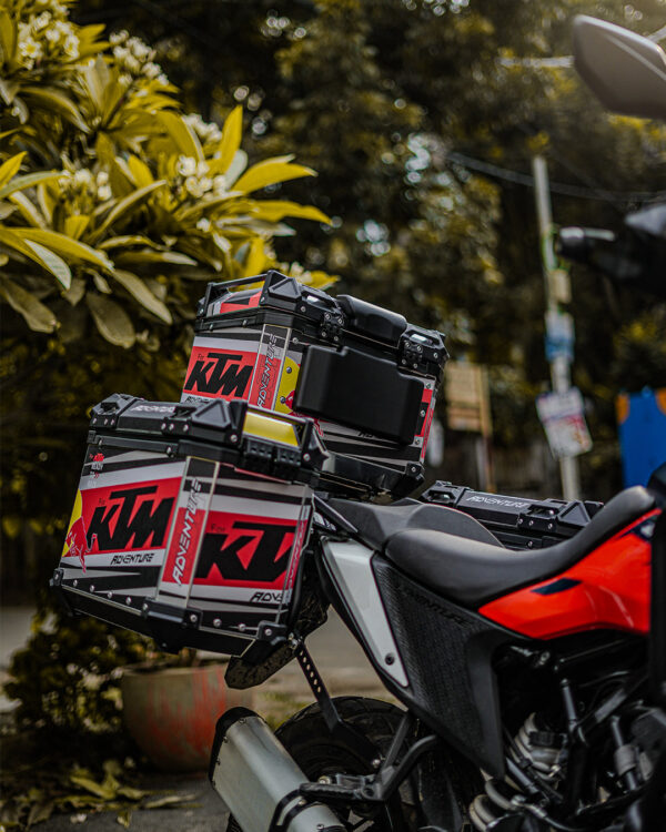 LGP Premium Aluminium KTM Graphics Top Box & Panniers - Image 13