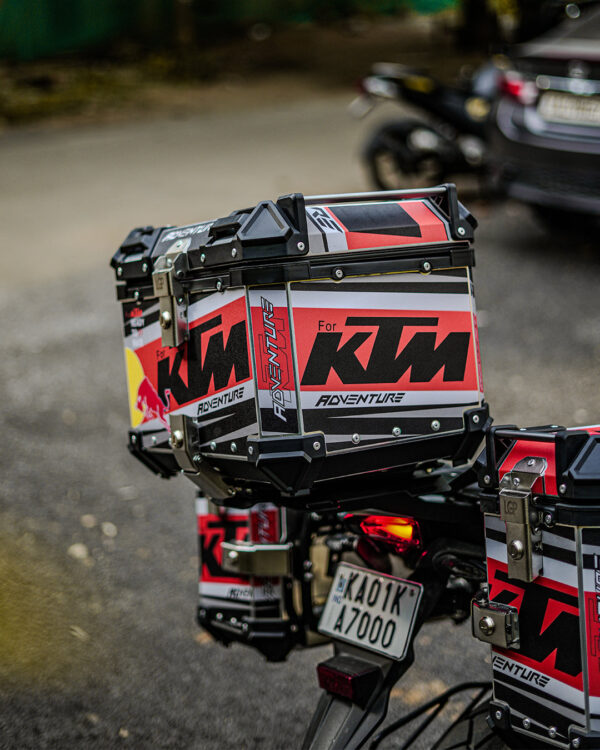 LGP Premium Aluminium KTM Graphics Top Box & Panniers - Image 12