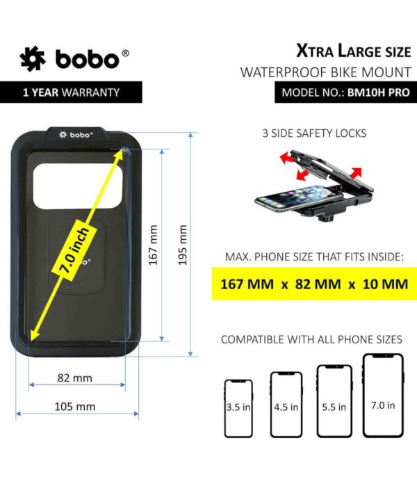 BOBO BM10H Motorcycle Phone Holder - Image 3