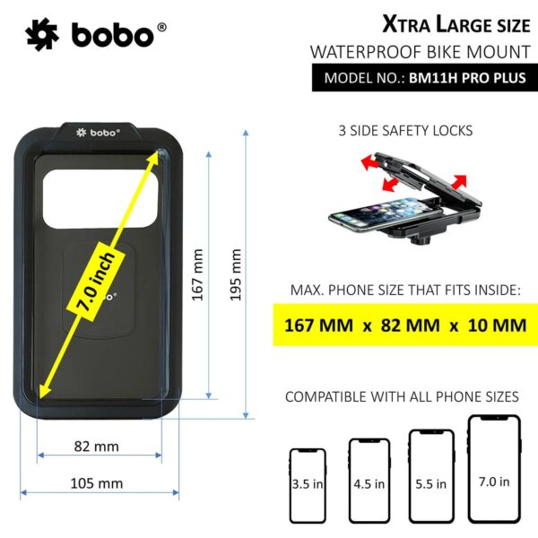 BOBO BM11H PRO PLUS Fully Waterproof With Vibration Damper with Fast 15W Wireless - Image 5