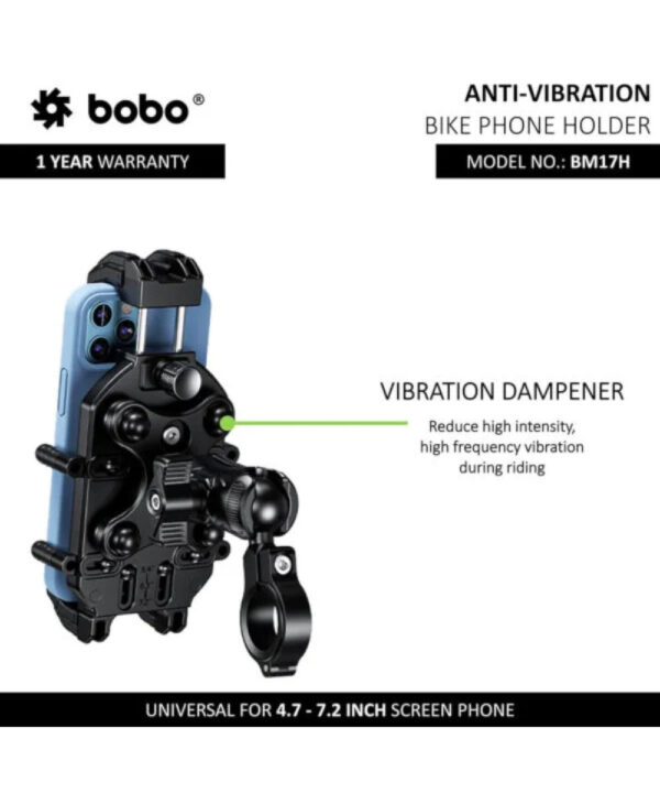 BOBO BM17 Anti-Vibration Bike / Cycle Phone Holder Motorcycle Mobile Mount - Image 5