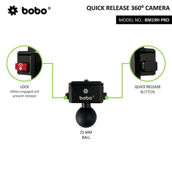 BOBO BM19H Pro – 360 Degree Camera Mount - Image 3