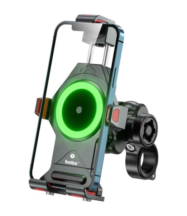 BOBO BM16 Motorcycle Phone Holder With Wireless Charger - Image 2