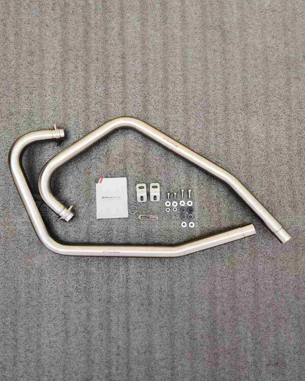 Powerage Performance Headers For Royal Enfield Continental GT / Interceptor 650 (Brushed Steel Finish) (Upto 2024)
