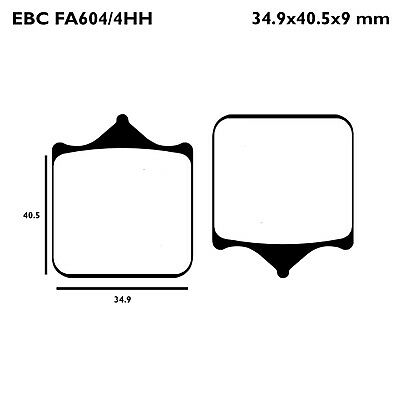 EBC Double-H Sintered Front Brake Pads for BMW S1000RR (2009-2018) FA604/4HH - Image 3