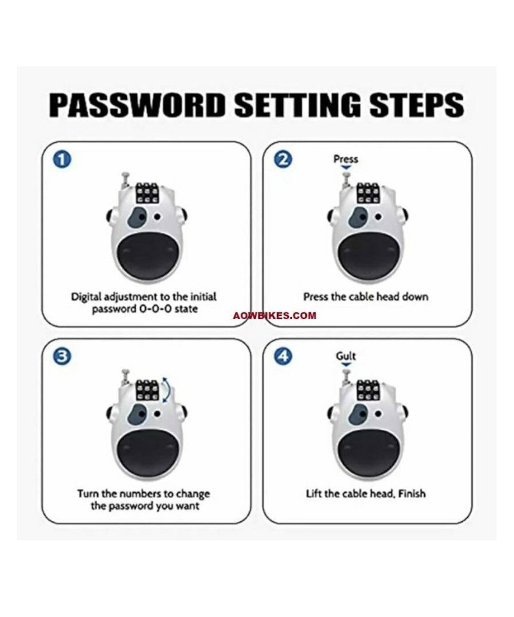 LGP 3 digit Anti Theft Helmet Lock Portable - Image 6