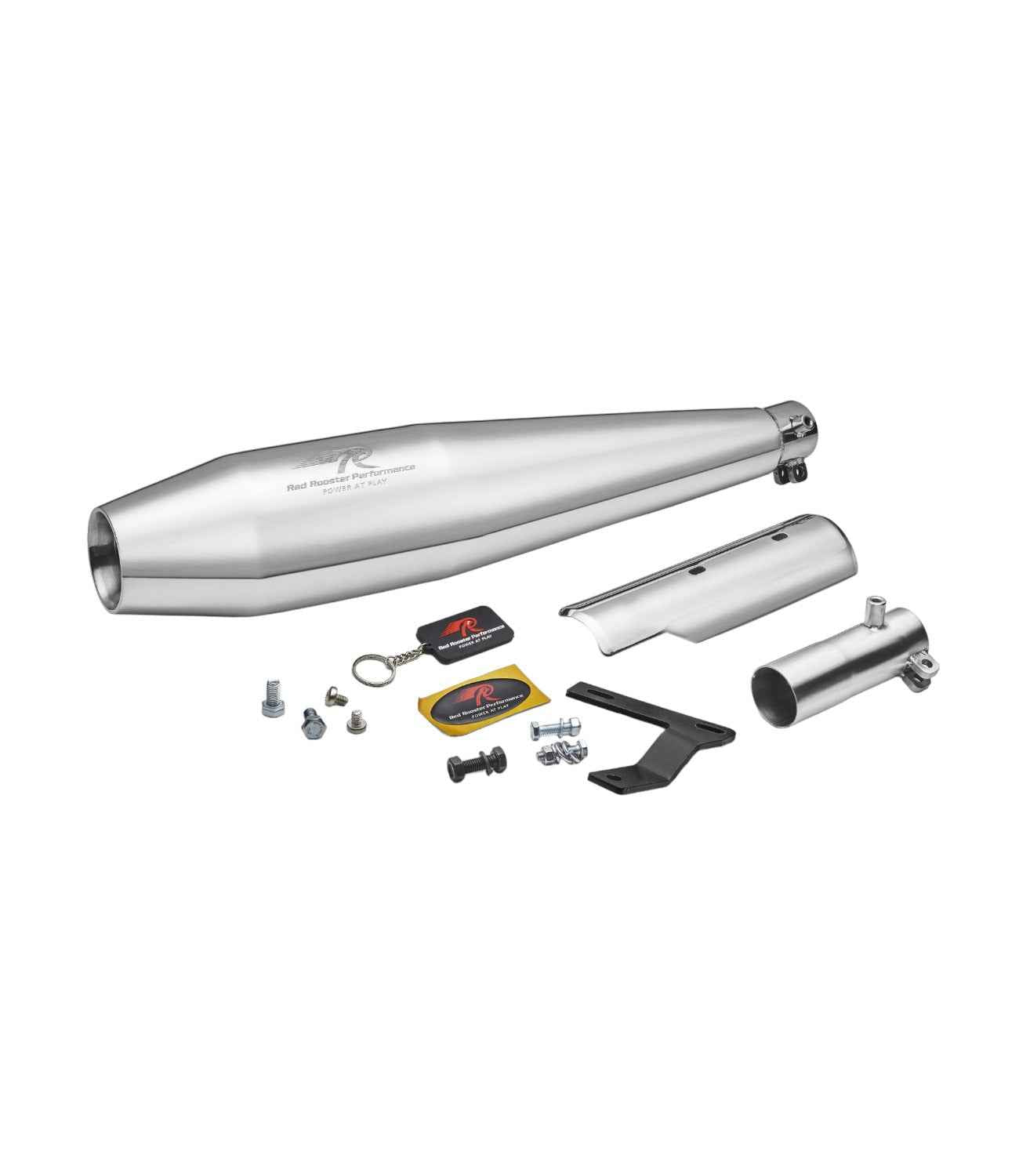 Red Rooster Performance Exhaust For CB350 Hness - Pegasus - Polish