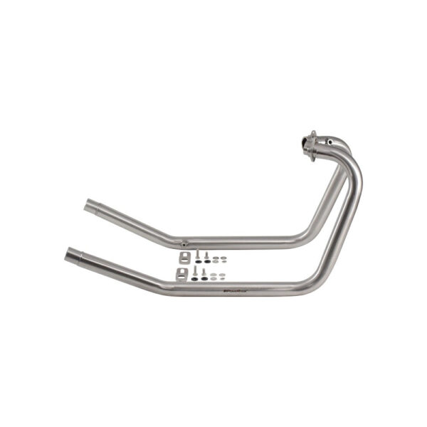 Powerage Performance Headers For Royal Enfield Continental GT / Interceptor 650 (Brushed Steel Finish) (Upto 2024) - Image 2