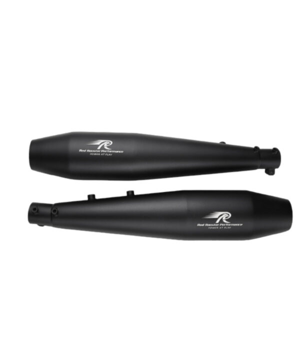 Red Rooster Performance Exhaust For Interceptor 650 - Stellar Matte Black - Image 2