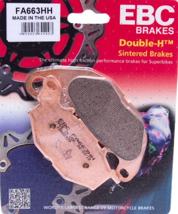 EBC Double-H Sintered Front Brake Pads for Yamaha YZF R3 (FA663HH)