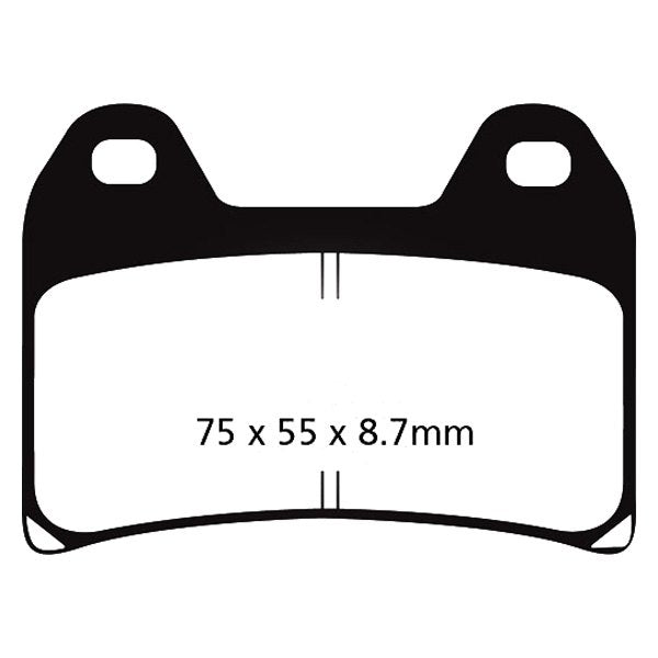 EBC Double-H Sintered Front Brake Pads for Benelli TNT 899 (FA244HH) - Image 3