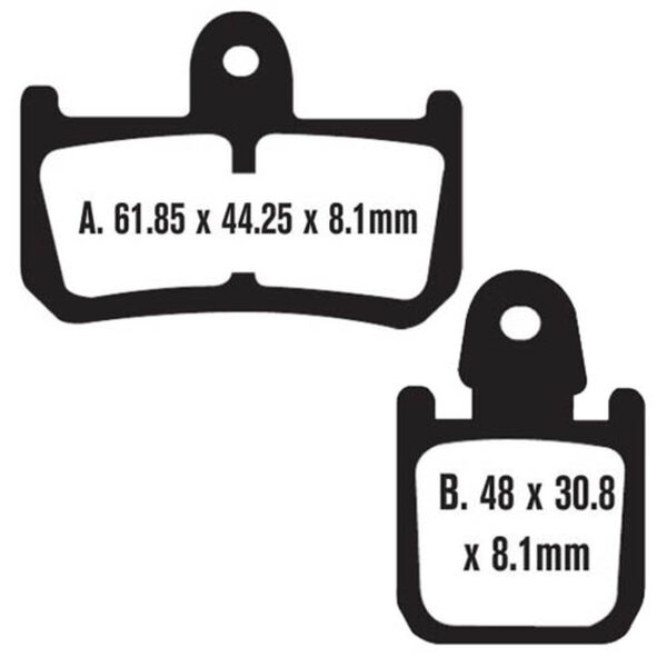 EBC Double-H Sintered Front Brake Pads for Yamaha Vmax (FA442/4HH) - Image 3